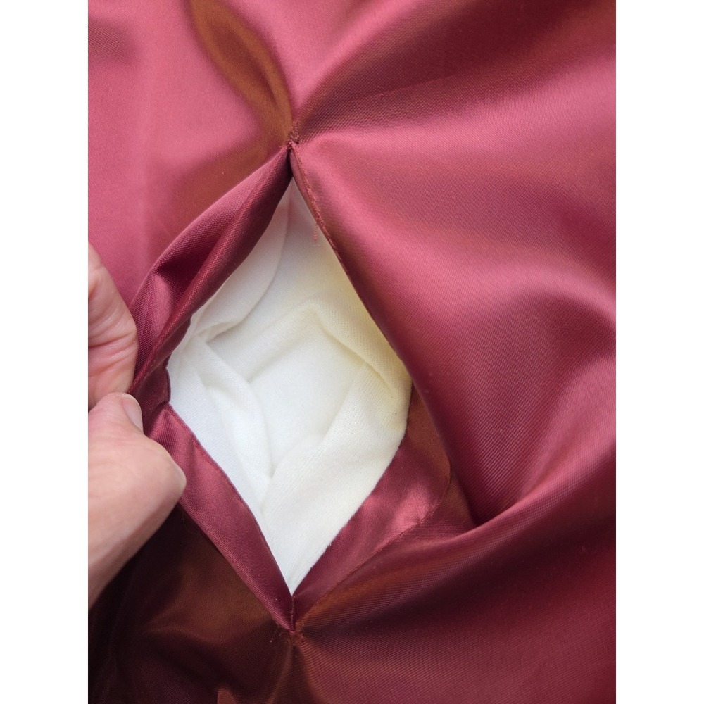 Texas A&M Aggies Vintage 80s Chalk Line Satin Bomber Jacket Maroon Red XXL USA - Picture 8 of 10